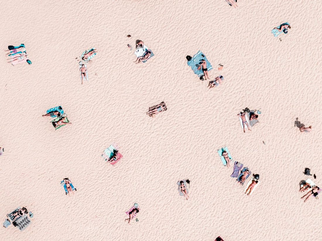 Aerial view of Bondi Beach, Sydney