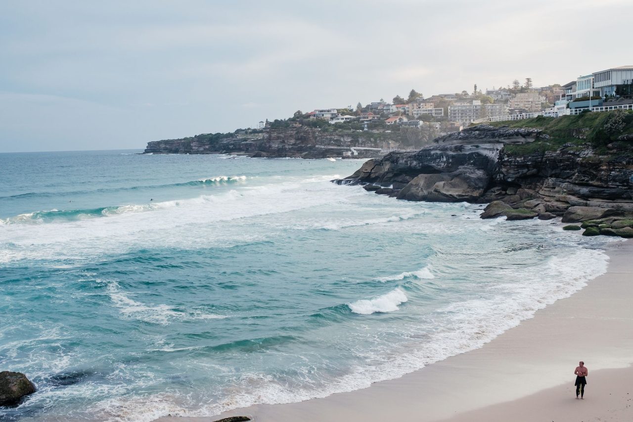 Waves rolling into Tamarama Beach