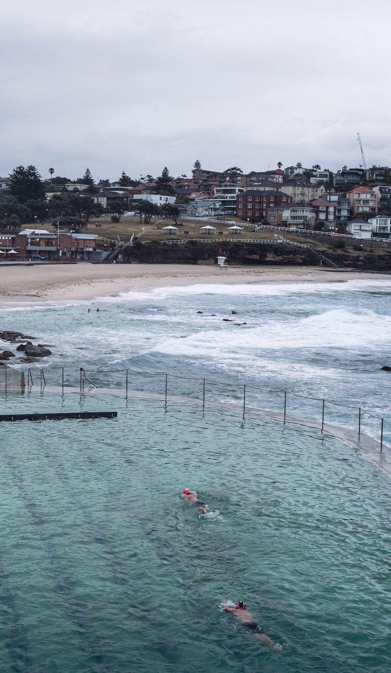 Drone photo of Bronte Baths, Sydney