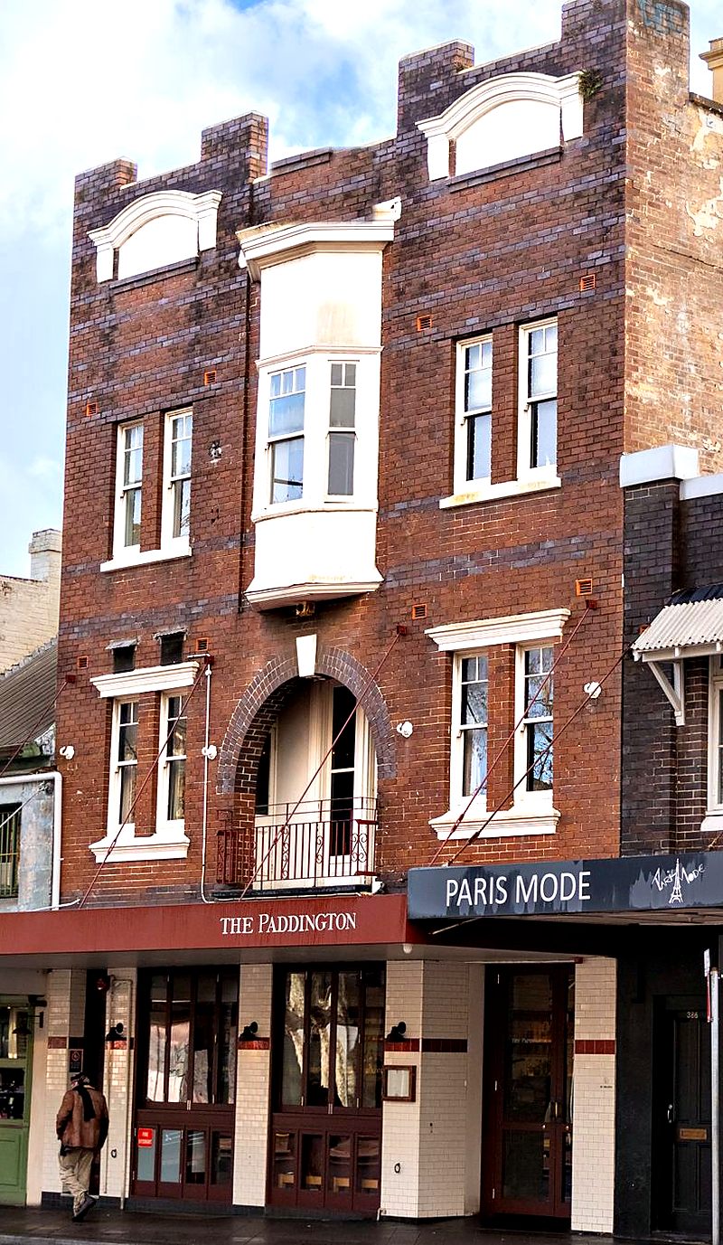 Victorian shopfronts and terraces along Oxford Street, Paddington